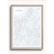 Skoterkarta Jämtland 50x70cm Dapa Maps
